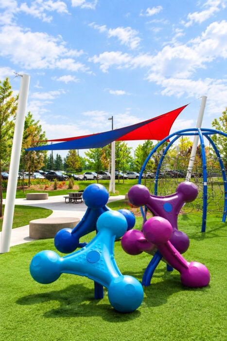 Vibrant Playground Sculpture Garden