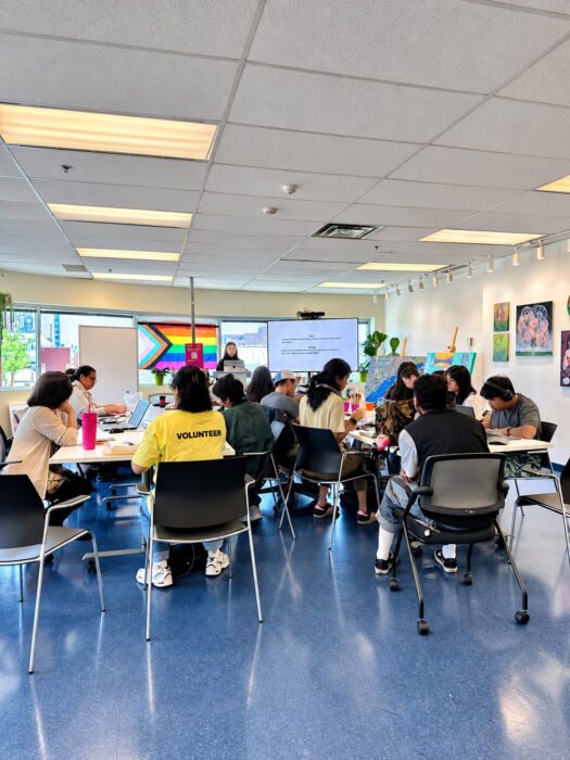 Creative Workshop With Pride Flag