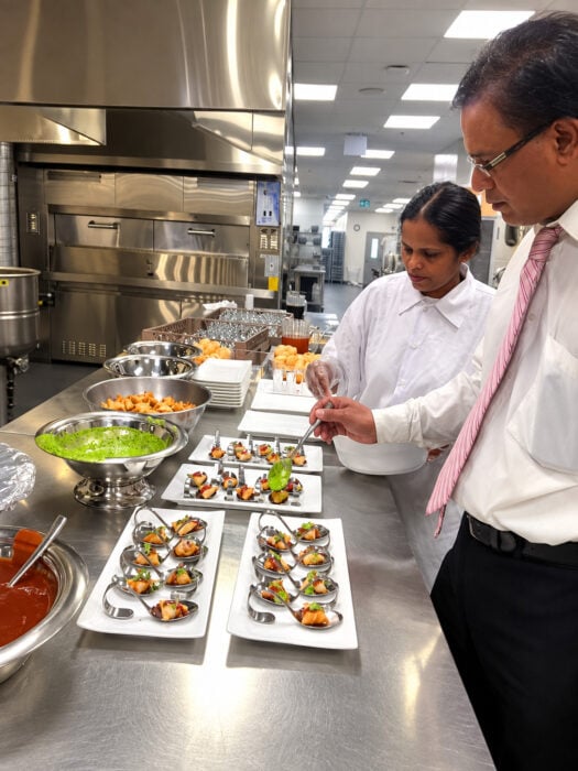 Professional Kitchen Hors D’Oeuvre Plating