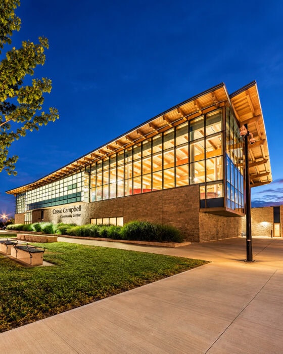 Cassie Campbell Community Centre At Blue Hour