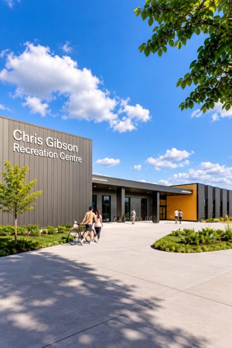 Chris Gibson Recreation Centre Entrance