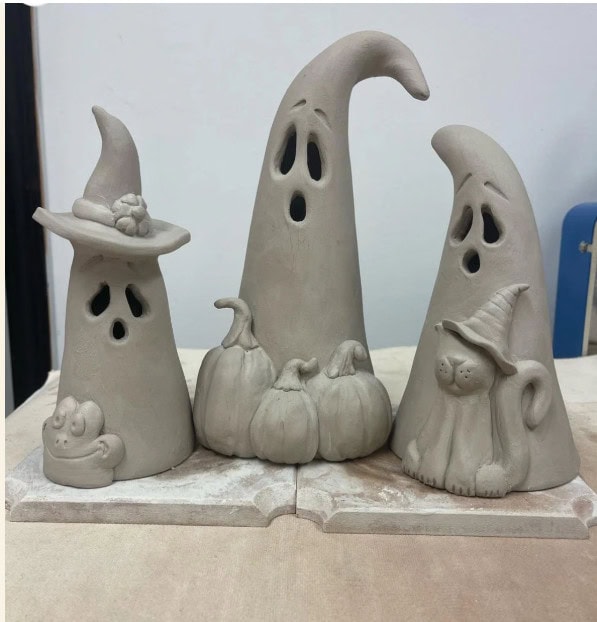 Kids Clay Jack O’ Lantern & Ceramic Tea Light Holder Workshop
