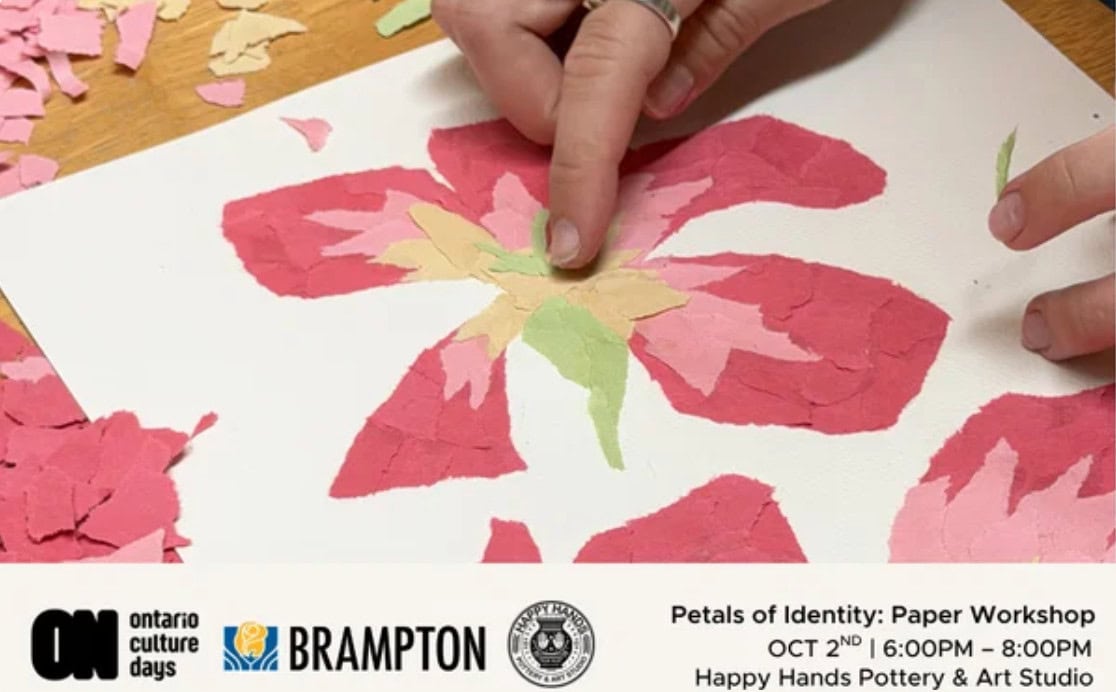 Petals Of Identity Torn Paper Flower Art